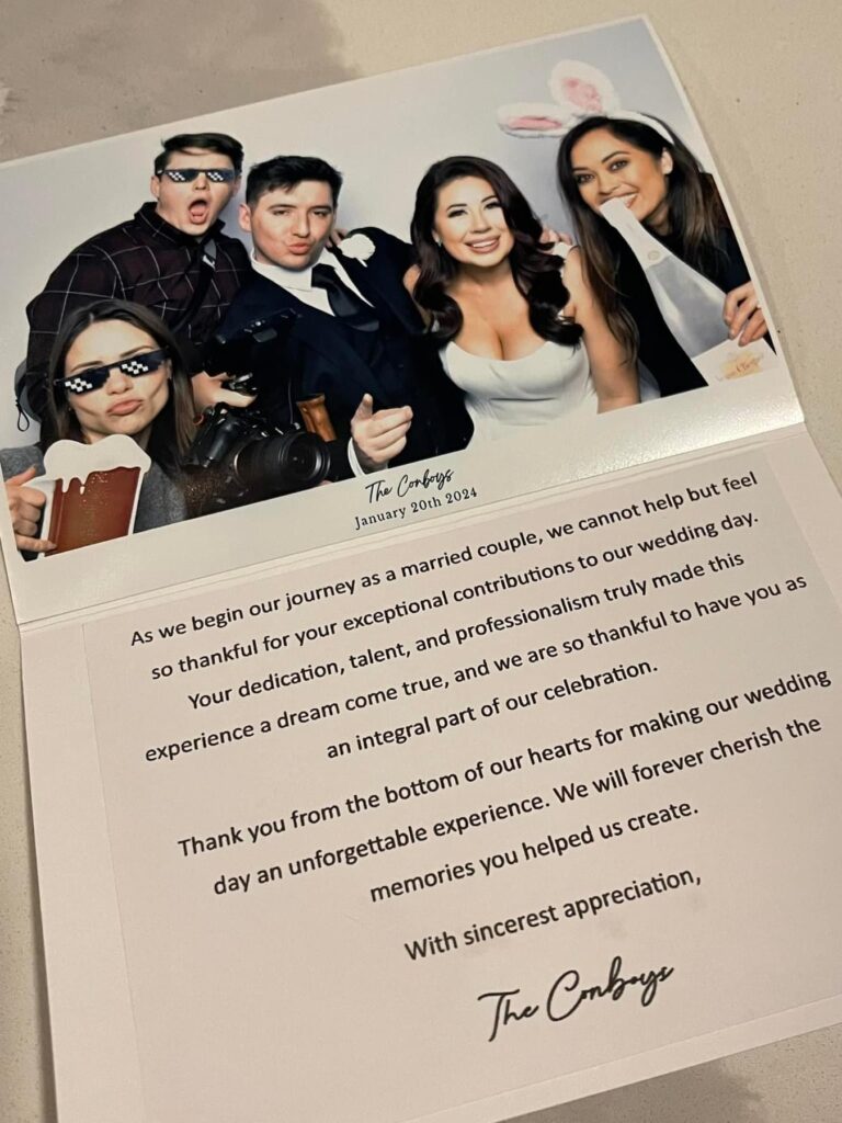 the ritz carlton sarasota wedding
thank you card