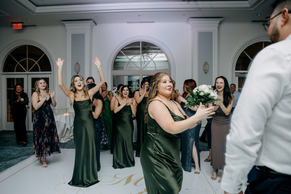 the ritz carlton sarasota wedding
flower bouquet toss
